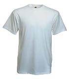 Fruit of the Loom plain t-shirt White Large (41 - 43 inch chest)