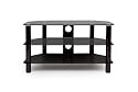 Black Glass Stand For Plasma & LCD TV Up To 37" Or 40kg,  Easy Touch ET800, Free express delivery in UK