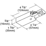 Con-Tech Lighting LA-10-S Top Access End Feed Track Accessory