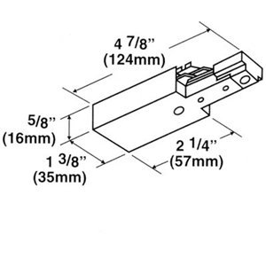 contech lighting-Con-Tech Lighting LA-10-S Top Access End Feed Track Accessory Images