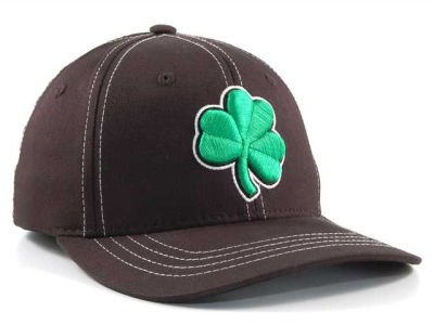 Notre Dame Fighting Irish NCAA Black Shamrock Fitted Hat - M/L