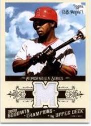 2009 Upper Deck Goodwin Champions Memorabilia #FI Chone Figgins - Los Angeles Angels (Piece of Authentic Jersey / Material) (Baseball Cards)