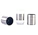 Salt and Pepper Grinder Set - Mill for Sea Salts Peppercorn and Spices - Better Than Table Salt Shaker - Ceramic Mills with 2 in 1 Design