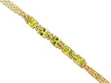 Peridot Bracelet in 14K Yellow Gold