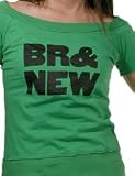 BRAND NEW - BR& NEW - Kelly Green Women's / Girls Boatneck T-shirt