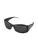 Roberto Cavalli Nereo - Swarovski Crystal Logo Sunglasses black/gradient grey