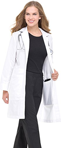Landau 3165 Women's Traditional Notebook Lab Coat White Size 40