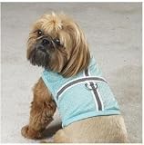 Light Blue Reflective Mesh Sports Harness for Dogs - Size Medium