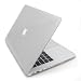 Produkt-Bild: Incutex Notebookh&uuml;lle Hartschale Hartschalenkoffer Crystal Case Etui Tasche Unibody Transparent MacBook Air 13" bzw. 13,3 Zoll Notebook Hardcase Schutz H&uuml;lle Protector Schutzh&uuml;lle Cover Case mit Aussparung f&uuml;r Apple Logo
