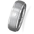 Tungsten Carbide and CZ Men's Ring