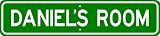 DANIEL ROOM SIGN - Personalized Gift Boy or Girl, Aluminum