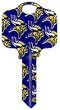 Minnesota Vikings Kwikset KW1 House Key