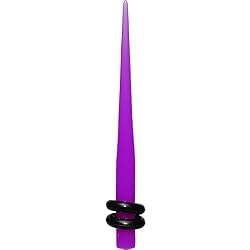 8 Gauge Acrylic Purple Taper