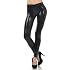 Footless Liquid Wet Look Shiny Metallic Stretch Leggings