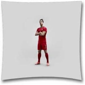 Penny G NFL Detroit Lions Sport Pillow Covers, Christiano Ronaldo 7 Proud Throw Pillowcase for Bed, Couch and Car 18x18 Inch (45x45 Cm)-Halloween Gift