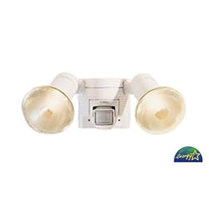 Steinel FL300W - 300 Watt Dual Flood Light Motion Sensor, White