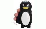 penguin shaped dynamo led flashlight torch eco friendly 3 superbright leds