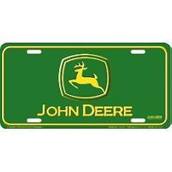 John Deere Auto Tag - Stamped Metal