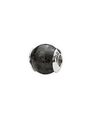 Sterling Silver Grey Agate Stone Charm
