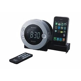 Sony ICF-C7IP Clock Radio for iPod and iPhone with Hidden Sliding Dock Tray