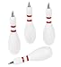 Lot Of 12 Wooden Bowling Pin Shaped Ink Pens - Alley Gifts