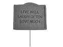 KayBerry Cast Stone Garden Stake Live well 02102