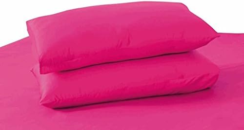 Crescent Bedding 1-Pack Pillow Case (20" x 32") 200 TC Cotton Rich for Maximum Softness and Easy Care (Pink)