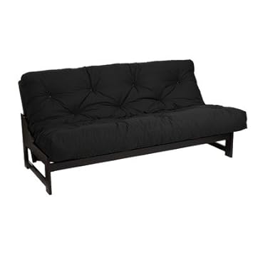 Cotton and Foam Futon Mattress Color: Black, Size: Twin, Thickness: 6