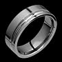 Precis Classic Titanium Band with Two Grooves