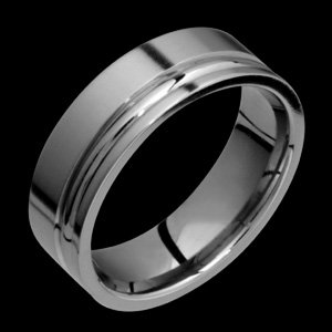 Precis Classic Titanium Band with Two Grooves