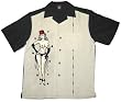 Lucky 13 STAG PARTY Mens Retro Style Button Down Shirt Lucky 13 STAG PARTY Mens Retro Style Button Down Shirt