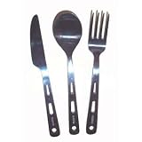 Vargo Titanium Spoon, Fork and Knife Set