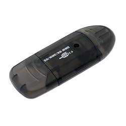 CTCstore USB 2.0 6-in-1 Single Slot Memory Card Reader Writer for SD SDHC MiniSD MMC rsMMC (BLACK)
