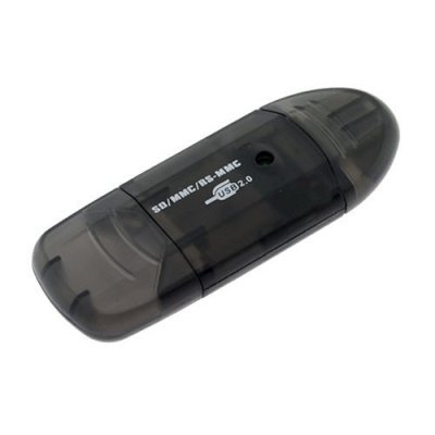 CTCstore USB 2.0 6-in-1 Single Slot Memory Card Reader Writer for SD SDHC MiniSD MMC rsMMC (BLACK)