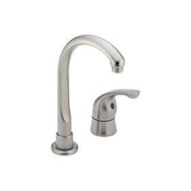 Delta Faucet 190-SS Waterfall Single-Handle Kitchen Faucet, Stainless