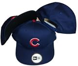 Chicago Cubs Blue Low Profile Snapback Adjustable Plastic Snap Back Hat / Cap