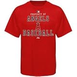 Majestic Los Angeles Angels of Anaheim Red Property Of Heavyweight T-shirt
