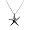 Sterling Silver Starfish Necklace, 16 inches
