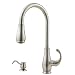 Price Pfister 529-7DSS Treviso Single Handle Kitchen Faucet with Pull-Down Spray and Soap Dispenser, Stainless Steel