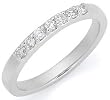 14k White Gold Prong-Set Round 7-Stone Diamond Wedding Band (1/4 cttw, H-I Color, SI1-SI2 Clarity)