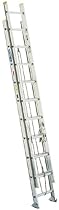 Werner D1216-2 225-Pound Duty Rating Aluminum Flat D-Rung Extension Ladder, 16-Foot