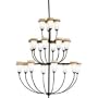 Chandelier 20Lt Incandescent CHANDELIER Distressed Black