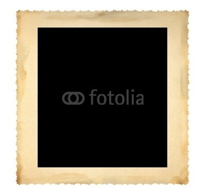 Wallmonkeys Peel and Stick Wall Decals - Wide Square Retro Frame Deckle Edge - 18