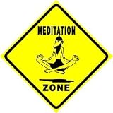 MEDITATION ZONE relaxation yoga refresh sign