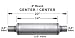 MagnaFlow 10416 Satin Stainless Steel 2.5 Round Muffler