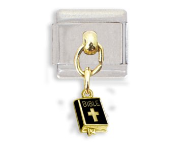 Clearly Charming Bible Dangle Italian Charm