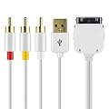 AV TV COMPONENT CABLE FOR IPHONE & IPOD