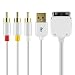 AV TV COMPONENT CABLE FOR IPHONE & IPOD