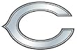 Chicago Bears Silver Auto Emblem - Football Sports Merchandise