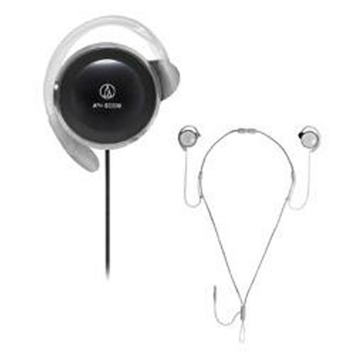 audio-technica ネックストラップ一体型イヤフィットヘッドホン ATH-EQ330NS BK